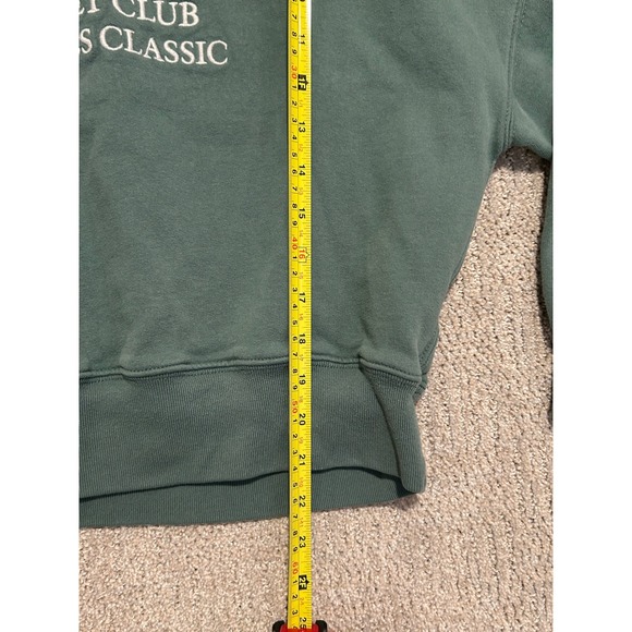 Abercrombie & Fitch New York Racquet Club Crop Sweatshirt Green Large - Picture 5 of 6